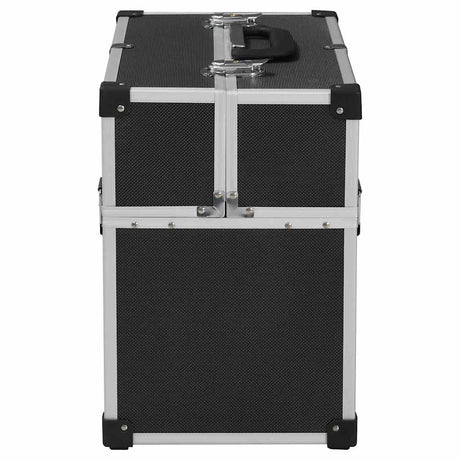 VIDAXL -Werkzeugfall 38x22.5x34 cm Aluminium Schwarz