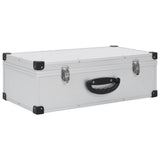 Vidaxl -CD -Koffer für 80 CDs Aluminium ABS Silberfarbe