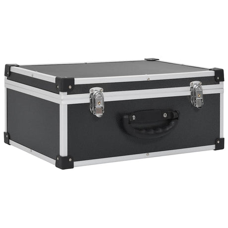 Vidaxl -CD -Koffer für 60 CDs Aluminium ABS Schwarz