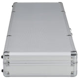 Vidaxl WapenkoFer 134x35x12 cm Aluminium silberfarben