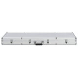 Vidaxl WapenkoFer 118x38x12 Aluminium silberfarben