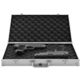 Vidaxx Waffenkoffer Aluminium ABS silberfarben