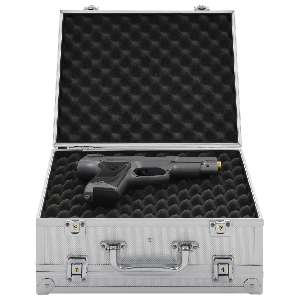 Vidaxx Waffenkoffer Aluminium ABS silberfarben