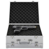 Vidaxx Waffenkoffer Aluminium ABS silberfarben