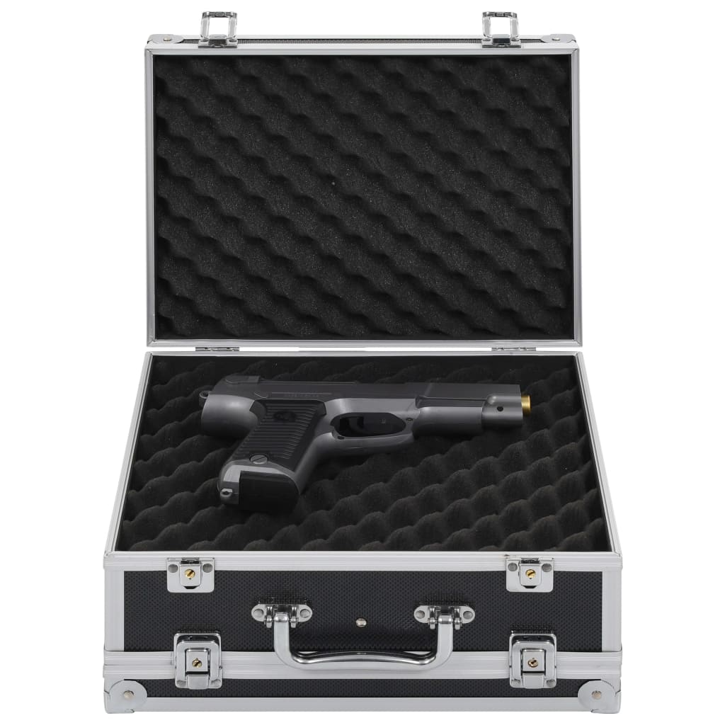 Vidaxx Waffenkoffer Aluminium ABS schwarz