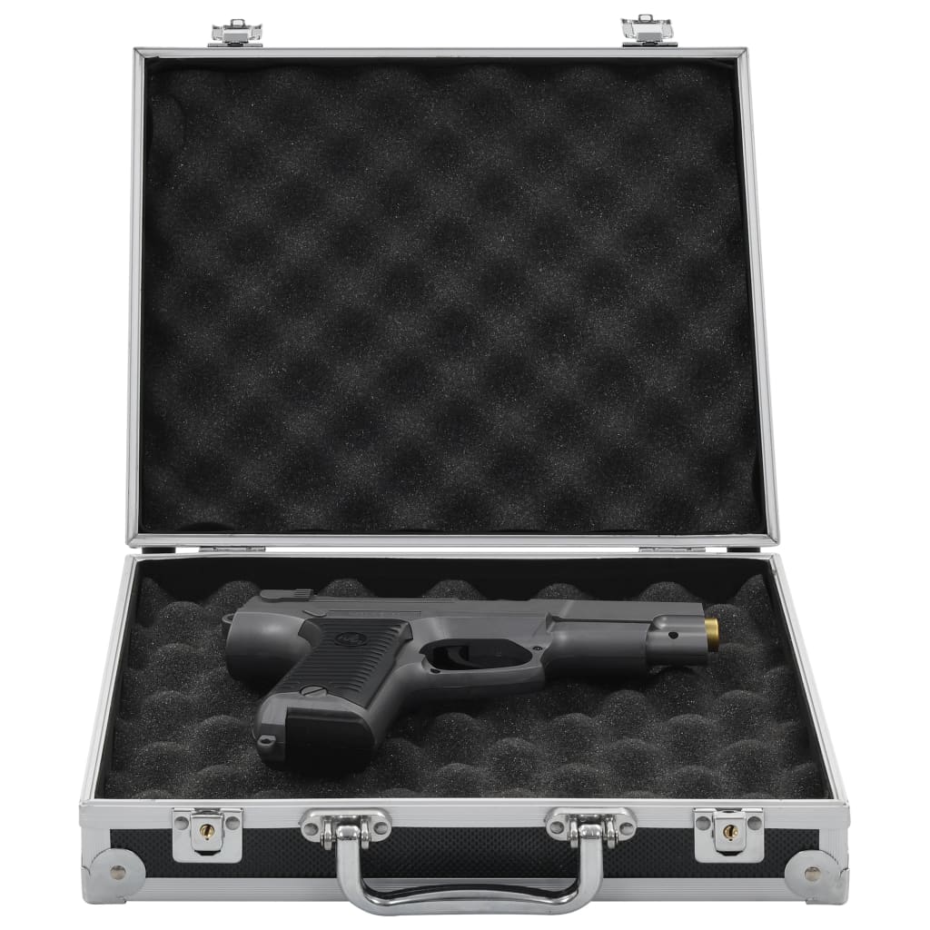 Vidaxx Waffenkoffer Aluminium ABS schwarz