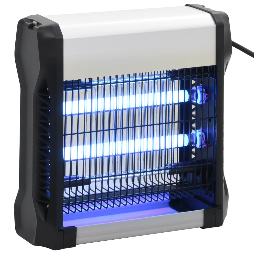 Vidaxl Vliegendoder 12 W Aluminium ABS Schwarz