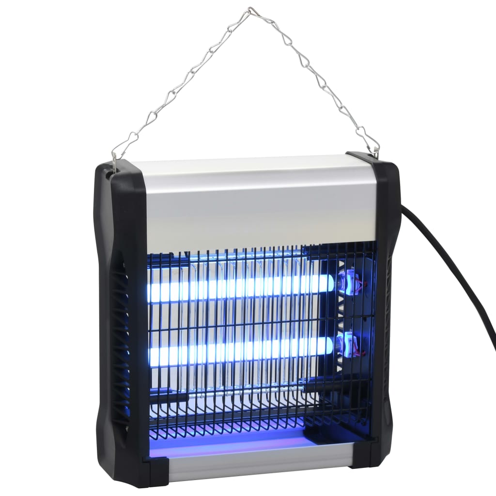 Vidaxl Vliegendoder 12 W Aluminium ABS Schwarz