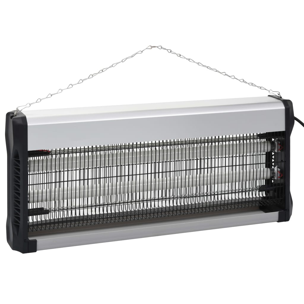 VIDAXL VLIEGENDODER 40 W ALUMINUM ABS ZWART