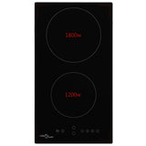 Vidaxl -Keramik -Kochfeld mit 2 Kochzonen Touch Control 3000 W