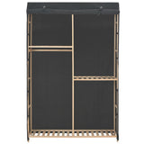 Vidaxl kledingkast 3-laags 110x40x170 cm stof grijs