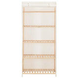 Vidaxl kledingkast 79x40x170 cm stof wit