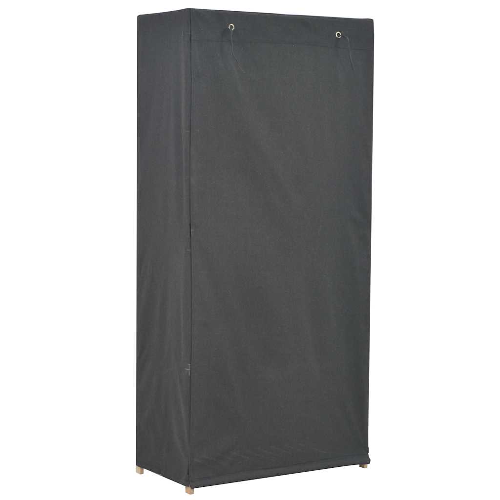 Vidaxl kledingkast 79x40x170 cm stof grijs