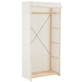 Vidaxl kledingkast 79x40x170 cm stof wit