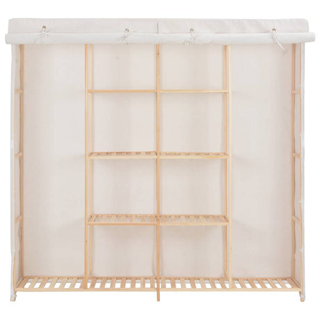 Vidaxl kledingkast 173x40x170 cm stof wit