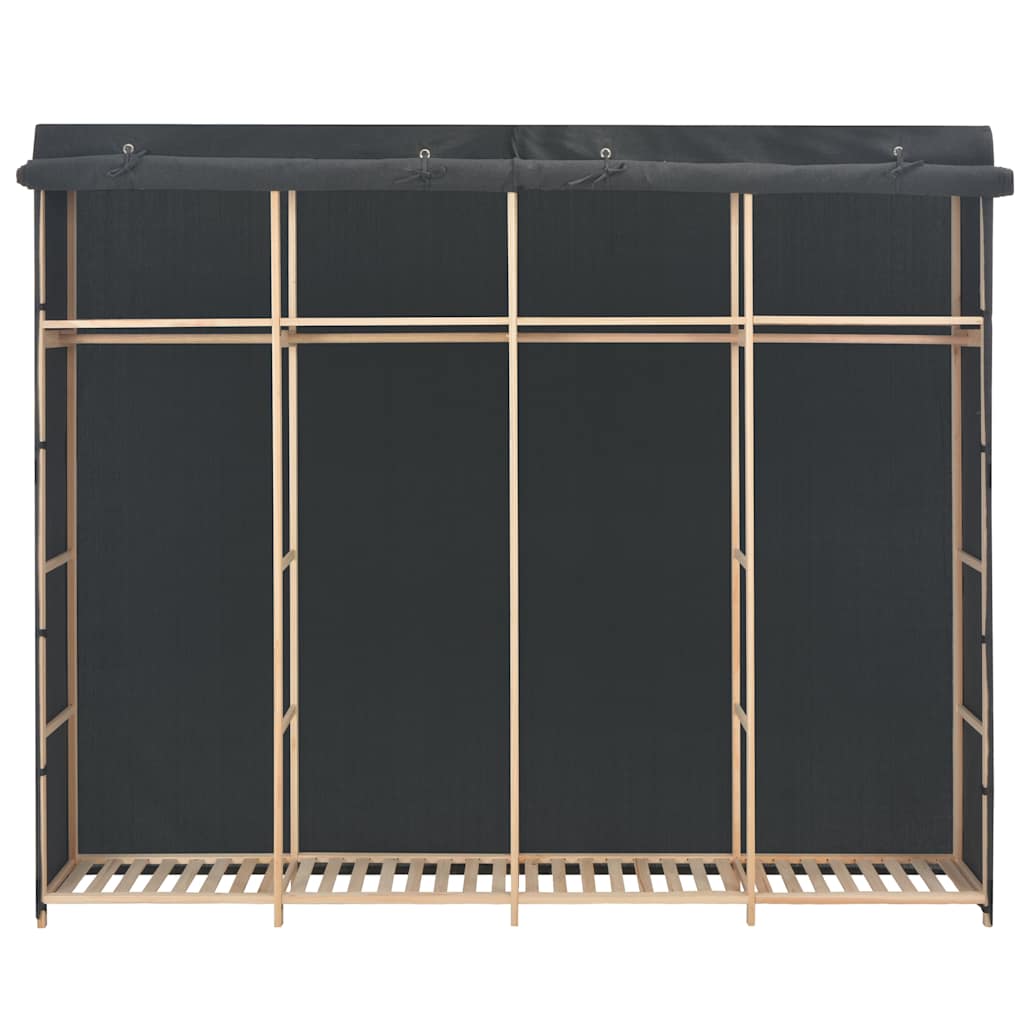 Vidaxl kledingkast 200x40x170 cm stof grijs