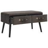 Vidaxl salontafel 80x40x46 cm fluweel grijs