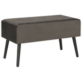 Vidaxl salontafel 80x40x46 cm fluweel grijs