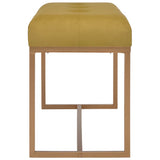 Vidaxl bankje 80 cm fluweel mosterdkleurig