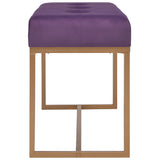 Vidaxl bankje 80 cm fluweel paars