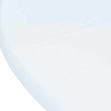 Vidaxl eettafel 106 cm massief rubberwood wit