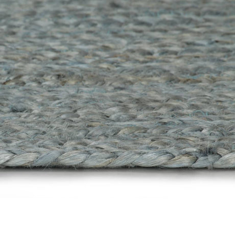 Vidaxl Teppich handgefertigt um 150 cm Jute Olivengrün