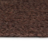Vidaxl Teppich handgefertigt um 150 cm Jute Braun