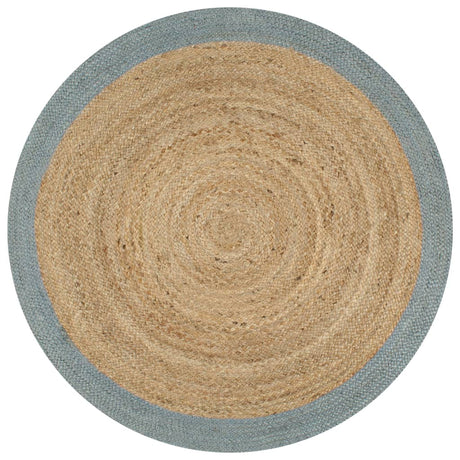 Vidaxl Teppich handgefertigt mit Olivengrenze 90 cm Jute