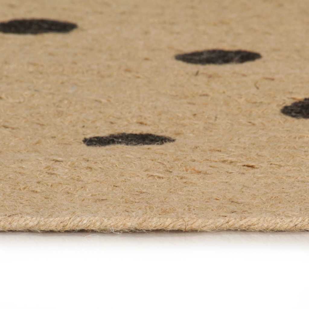 Vidaxx-Teppich handgefertigt mit Tupfendruck, 90 cm Jute