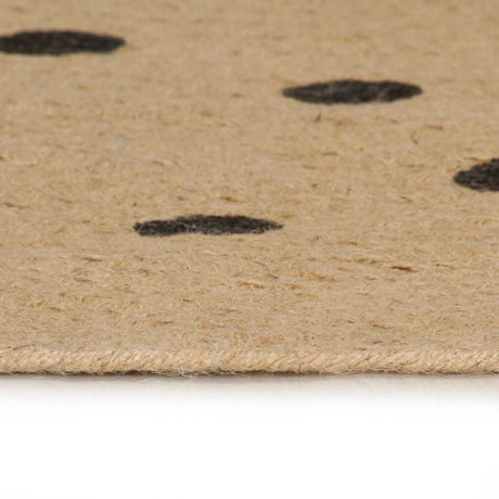 Vidaxx-Teppich handgefertigt mit Tupfendruck, 90 cm Jute