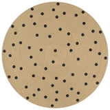Vidaxl-Teppich handgefertigt mit Tupfendruck 150 cm Jute