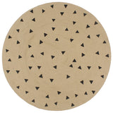 VidaXL-Teppich handgefertigt mit Dreiecksdruck 120 cm Jute