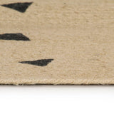 VidaXL-Teppich handgefertigt mit Dreiecksdruck 120 cm Jute