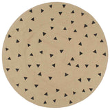 VidaXL-Teppich handgefertigt mit Dreiecksdruck 150 cm Jute