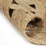 Vidaxl Teppich handgefertigt 90 cm geflochtener Jute