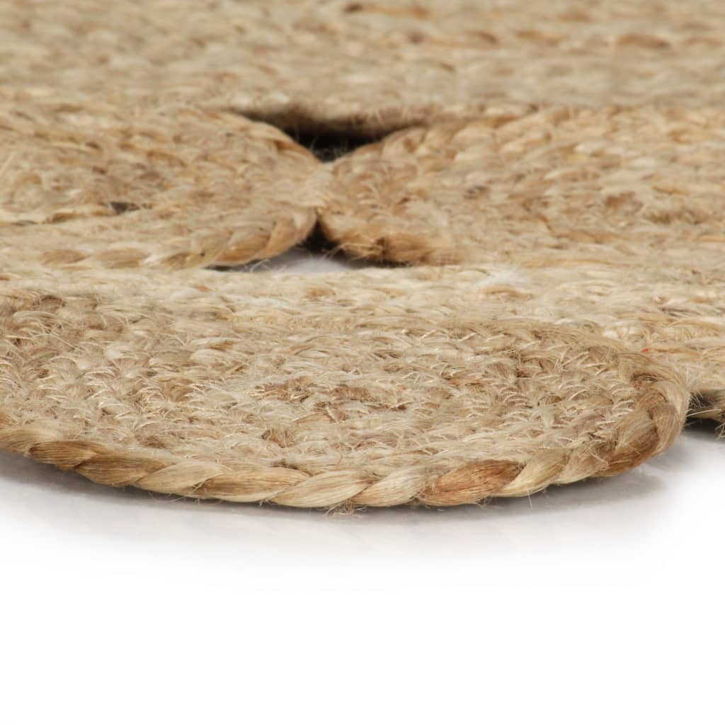 Vidaxl Teppich handgefertigt 150 cm geflochtener Jute