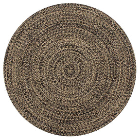 Vidaxx Teppich handgefertigt 150 cm Jute schwarz und natur