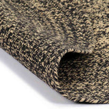 Vidaxx Teppich handgefertigt 150 cm Jute schwarz und natur