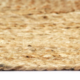 Vidaxl Teppich handgefertigt 80x160 cm Jute Natural