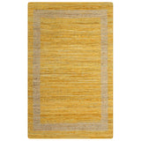 Vidaxl Teppich handgefertigt 80x160 cm Jute Gelb