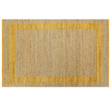 Vidaxl Teppich handgefertigt 160x230 cm Jute Gelb
