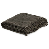 Vidaxl Plaid 125x150 cm Baumwoll -Anthrazit und Braun
