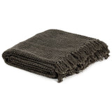 VidaXL Plaid 220x250 cm Baumwolle Anthrazit und Braun