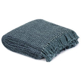 Vidaxx Plaid 160x210 cm Baumwolle Indigoblau