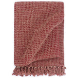 VidaXL Plaid 220x250 cm Baumwolle weinrot