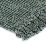 VidaXL Plaid 160x210 cm Baumwolle dunkelgrün