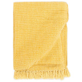 VidaXL Plaid 160x210 cm Baumwolle senfgelb