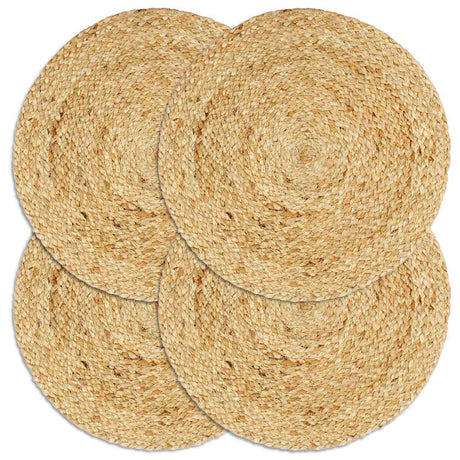 VIDAXL -Taschen 4 STs rund 38 cm Jute natürlich