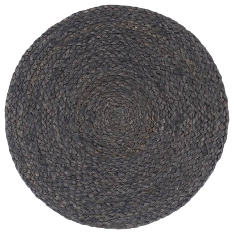 Vidaxl -Placemats 4 Sts um 38 cm Jute dunkelgrau