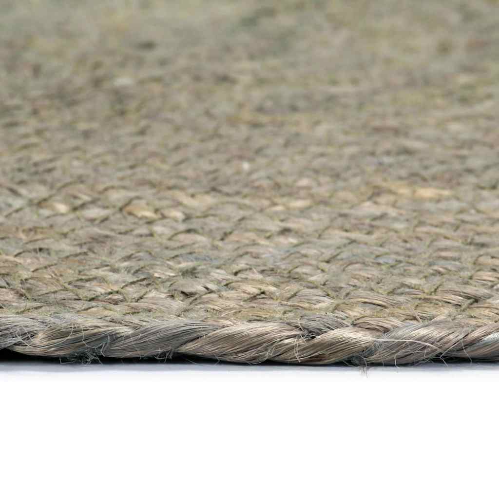 Vidaxl -Taschen 4 STs rund 38 cm Jute einfach grau